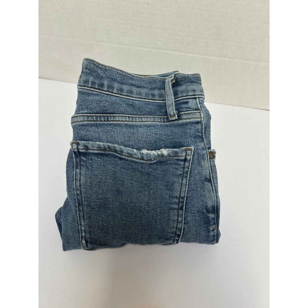 Agolde Nico High Rise Slim Distressed Denim‎ Jeans Size 23 Button Fly